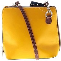 Vera Pelle Crossbody Bag: Yellow Bags