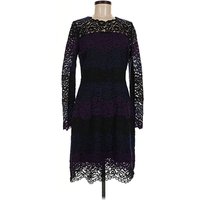Elie Tahari Cocktail Dress: Purple Dresses - Used - Size