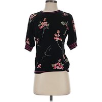 Twinset Sleeve Blouse: Black Tops