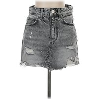 Zara Denim Skirt: Gray Bottoms - Size X