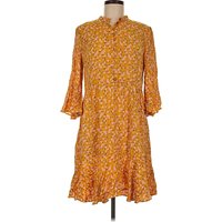 byTiMo Casual Dress - Popover: Orange Paisley Pattern Dresses - Used