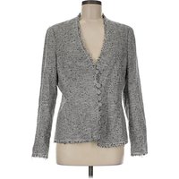 TAILORED by Rebecca Taylor Blazer Jacket: Gray Tweed Pattern Jackets & Outerwear