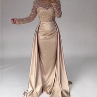 Sparkling Long Sleeve Evening Gown For Gala Dinners & Hosting - Elegant Glitter Cocktail Dress With V-Neck & Bodycon Fit S-X