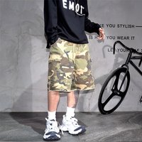 ​​Jacket Mountain Vintage Camo Cargo Shorts Heavyweight Military-Inspired Denim M-xl