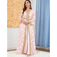Modest Evening Dress Bohemian Elegance Long Sleeve Maxi Dress Vintage-Inspired Flowy Dress With High Waist & Soft Drape