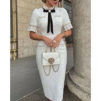 Women's Clothing Long white dress