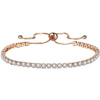 Yamaler Luxury Cubic Zircon Single Row Pull Slider Bracelet Women Adjustable Bangle