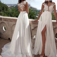 Women's Clothing Fashion Sexy Lace Split Evening Dress