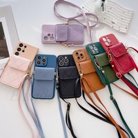 Case for Samsung Galaxy S Ultra S S Plus S S FE Note U A Crossbody Strap Lanyard Wallet Card Bag Leather