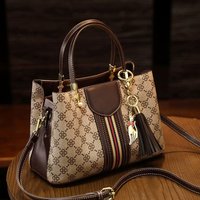Women's Large Capacity Crossbody Shoulder Bag - Stylish & Versatile PVC Tote With Zipper Pockets, Trendy Color Blocking For Everyday Use​