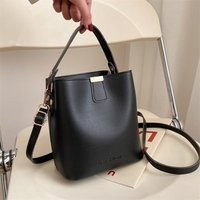 Women's Bucket Bag Fashion Small Bag Women Fashion Simple Solid Color Fashion Crossbody Single Shoulder Bucket Bag