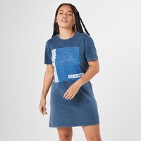 Borderlands Six Sirens Women's Shirt Dress - Navy Acid Wash