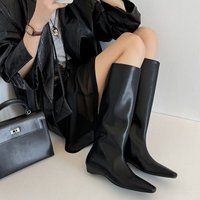 CHIKO Abana Pointy Toe Wedge Knee High Boots