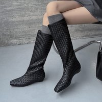 CHIKO Cleodora Square Toe Wedge Knee High Boots