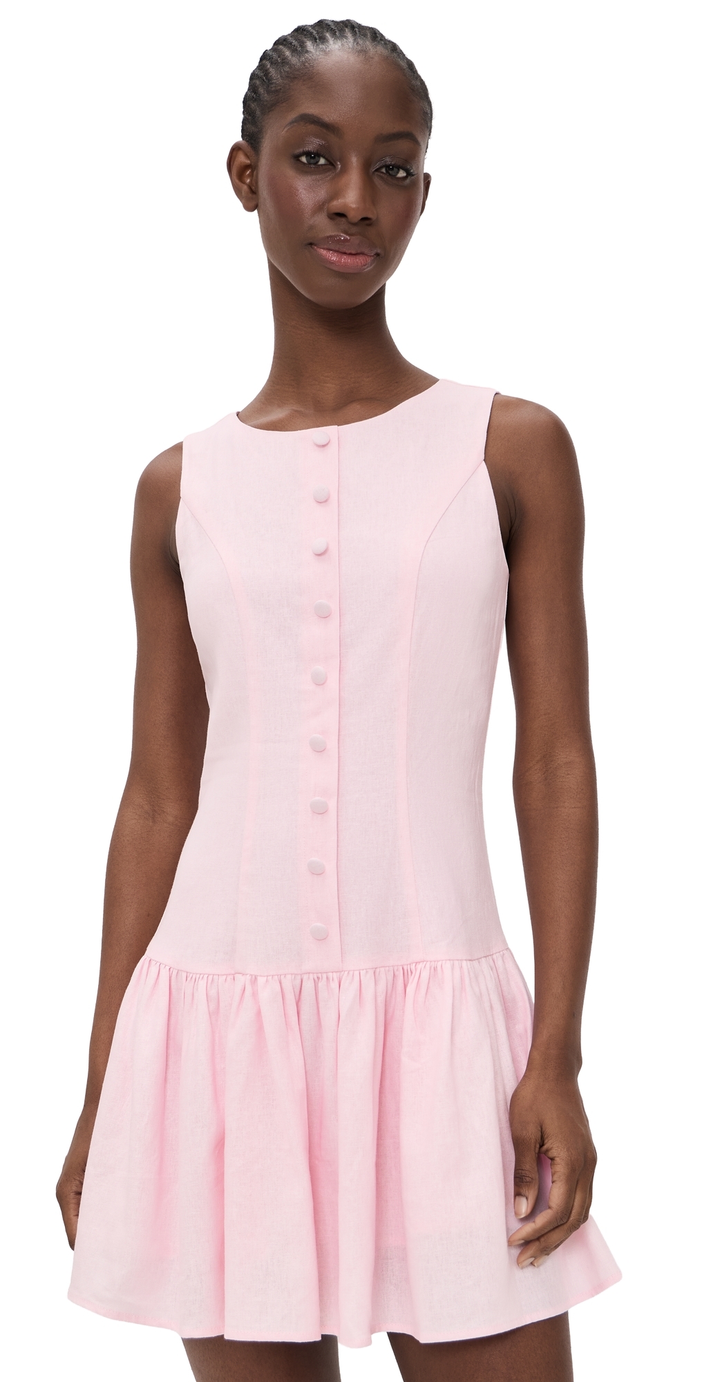 WAYF Martini Mini Dress Light Pink