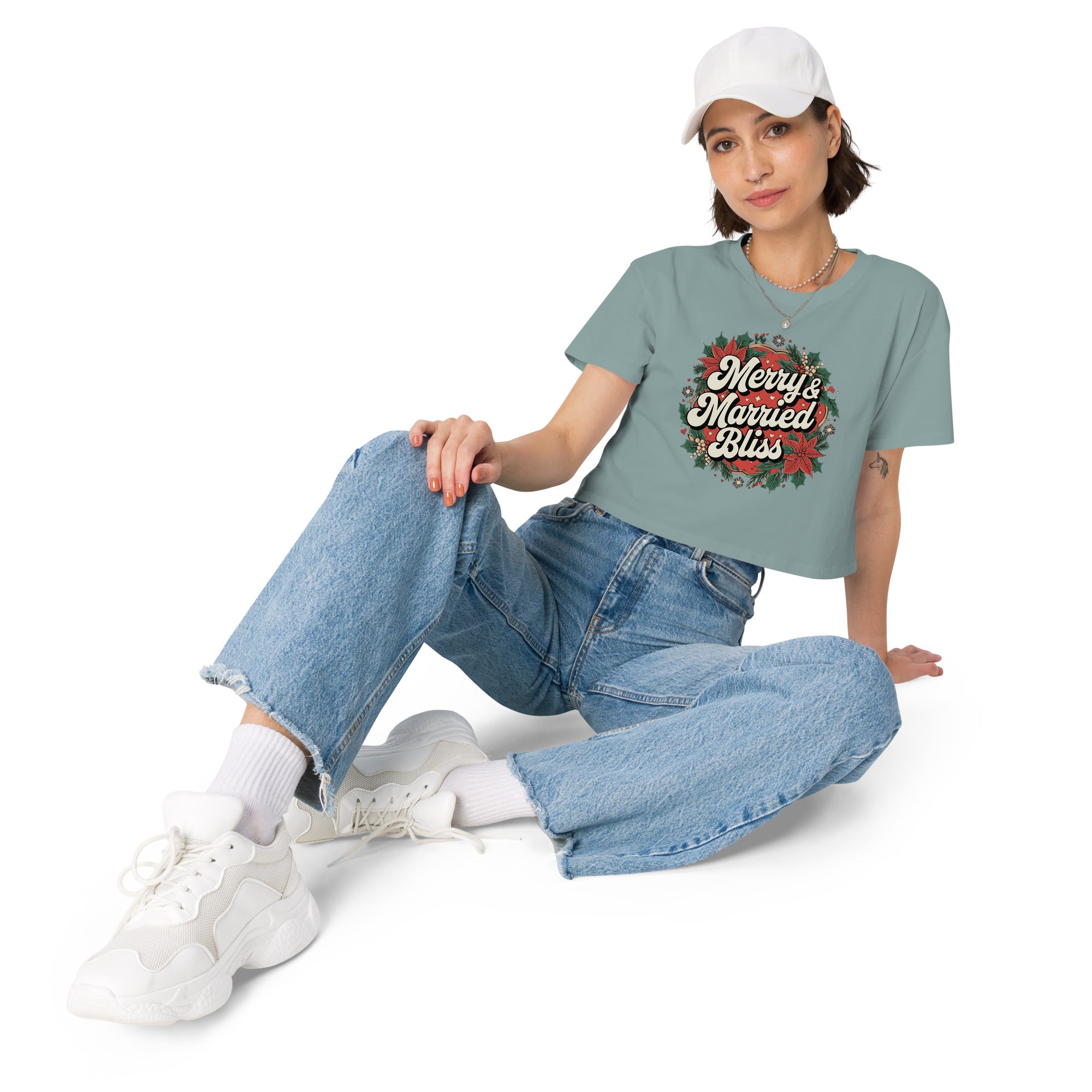 Merry & Married Bliss - Women’s Crop Top